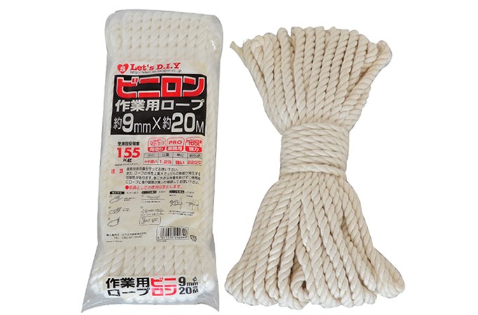 Vinylon twisted rope